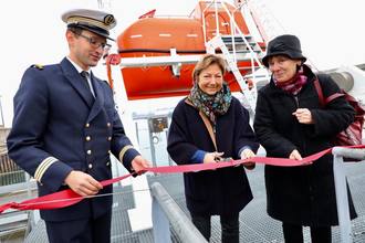 Inauguration bossoir de Calais