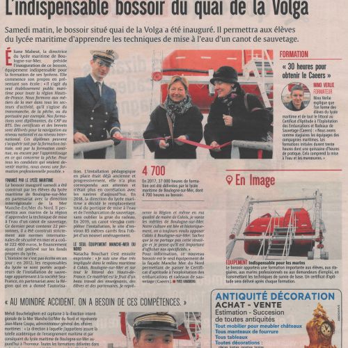 Inauguration bossoir de Calais